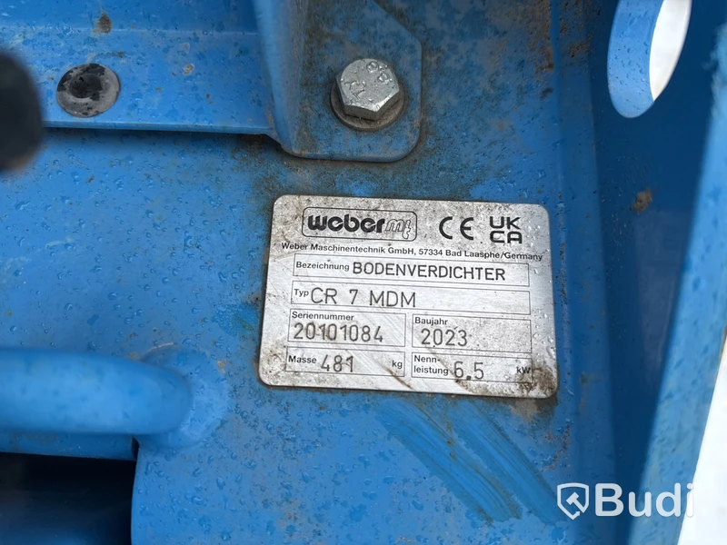 Markvibrator, Weber MT CR 7 MDM - 2023, Mätarställning: 103h