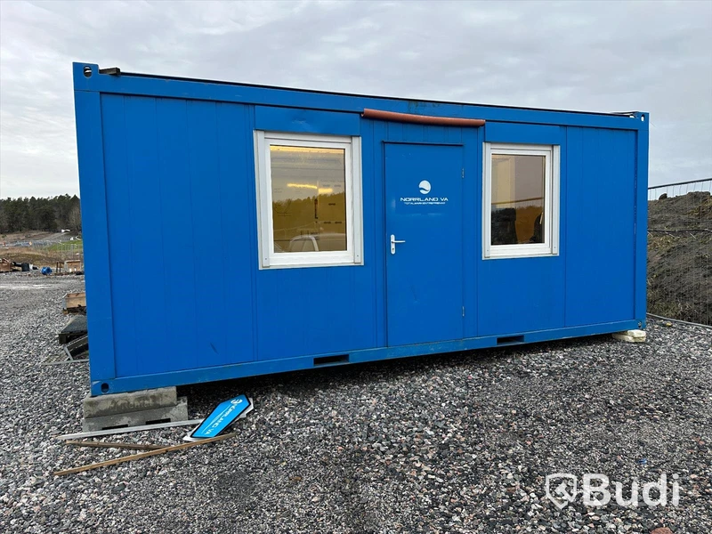 Kontorsmodul Stålmodul Container dubbel Blå  GTX CONTAINEX