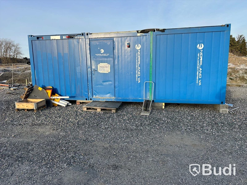 Kontorsmodul Stålmodul Container dubbel Blå  GTX CONTAINEX