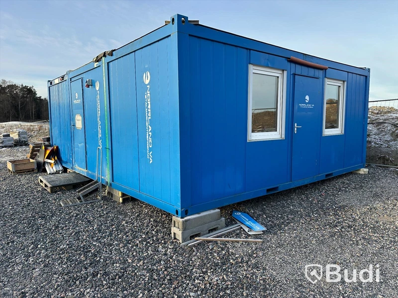Kontorsmodul Stålmodul Container dubbel Blå  GTX CONTAINEX