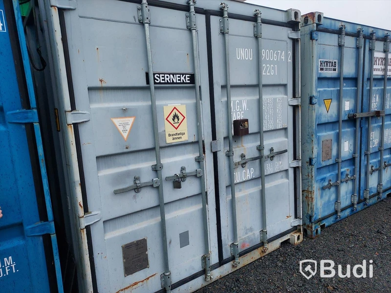 Container 20" isolerad, elcentral, värmefläkt inkl innehåll