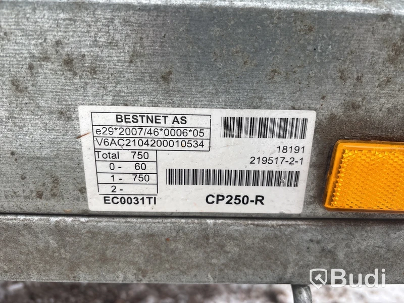 Obromsad släpvagn Tiki CP250-R | 2020