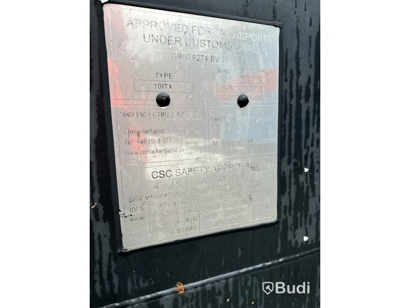 Container, 10 fot inklusive innehåll