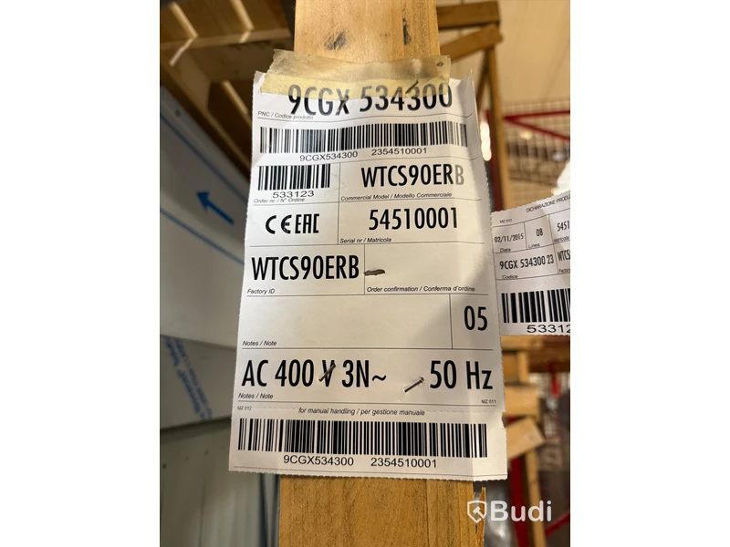 Tunneldiskmaskin, Electrolux WTCS90ERB, ny i trähäck