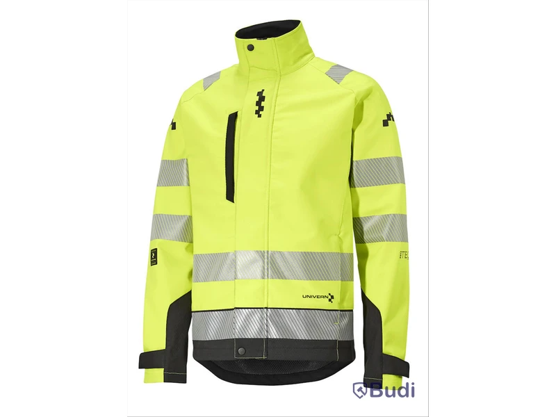 Softshell jacka stretch Univern, Nes Hivis Klass 3, gul, stl. 3XL