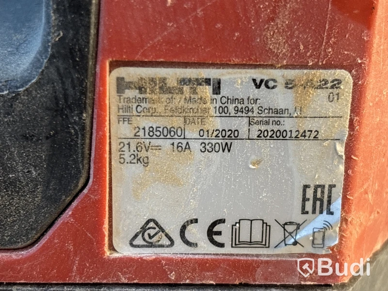 Batteridriven dammsugare, stereo & lampa Hilti