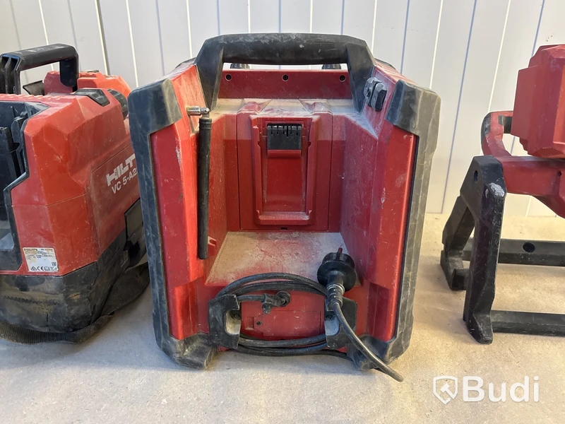 Batteridriven dammsugare, stereo & lampa Hilti