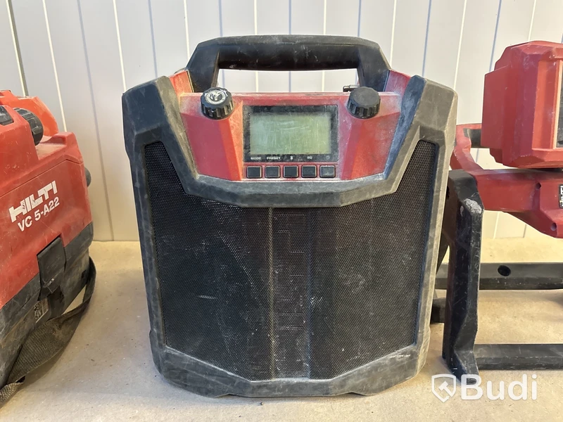 Batteridriven dammsugare, stereo & lampa Hilti