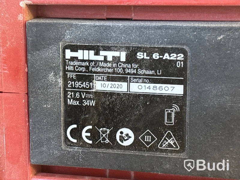 Batteridriven dammsugare, stereo & lampa Hilti