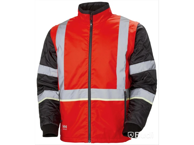 VINTERJACKA HH 73185-169 UC-ME, RÖD VARSEL KL2 ZIP-IN STL XL