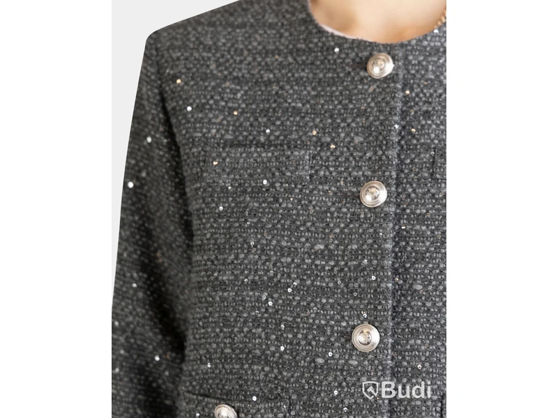 Jacka Nathalie Schuterman, Gaia Sequin Tweed Jacket, grå, stl. 40