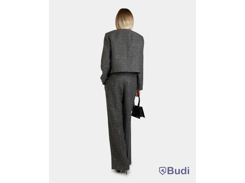 Jacka Nathalie Schuterman, Gaia Sequin Tweed Jacket, grå, stl. 40