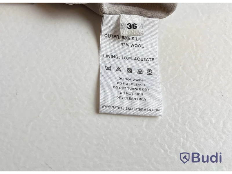 Kjol Nathalie Schuterman, grå/beige, stl. 36