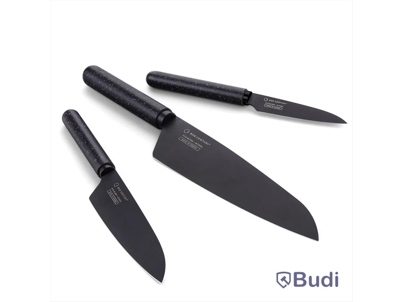 Knivset 3-delar Bon Centuri, Granite black