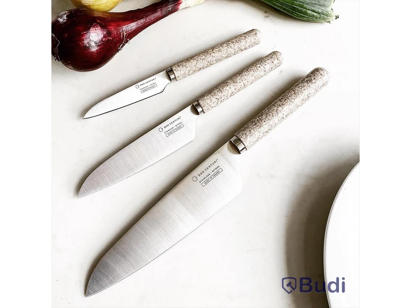Knivset 3-delar Bon Centuri, Mineral grey