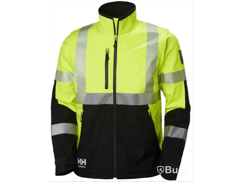 SOFTSHELLJACKA HELLY HANSEN, 74272-369 GUL, VARSEL ICU KLASS 3, STL. M