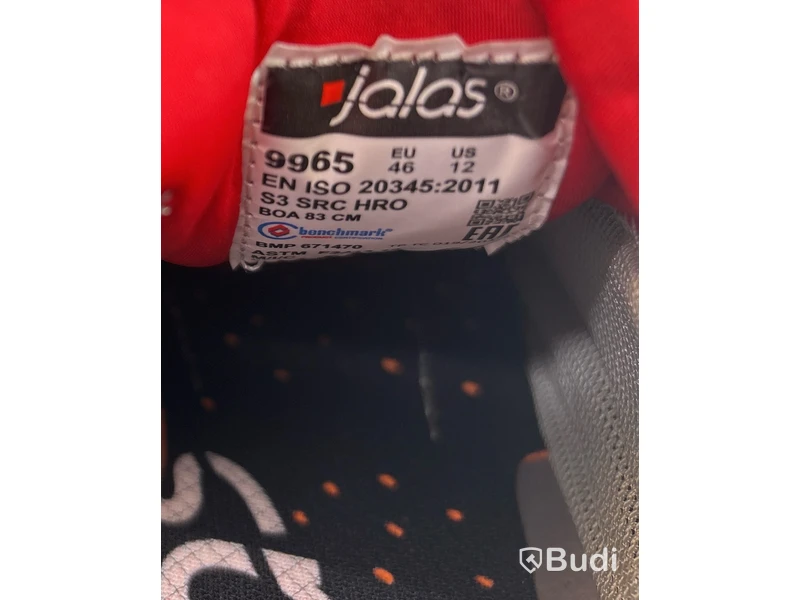 Skyddssko Jalas, 9965 Exalter Easyroll, stl. 46, svart/röd,
