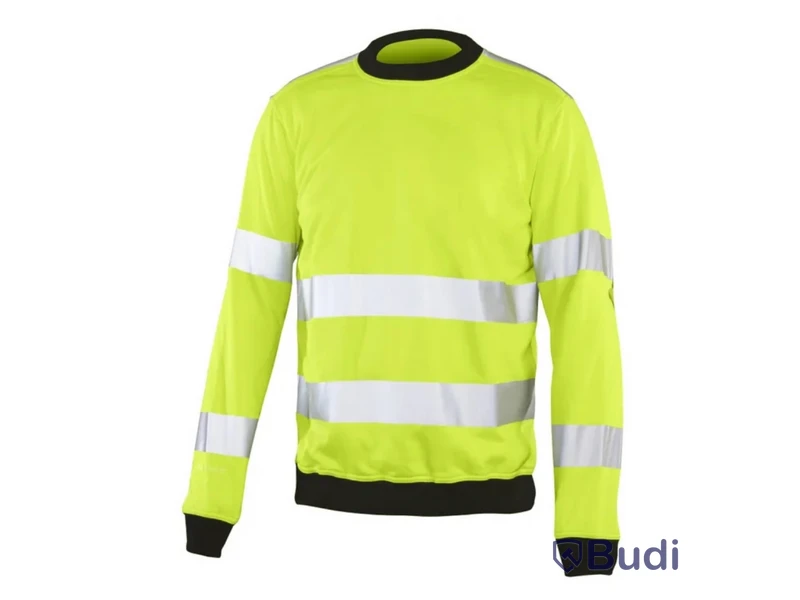 SWEATSHIRT VARSEL BJÖRNKLÄDER, KLASS 2/3 P/B GUL/SVART, STL. XXL