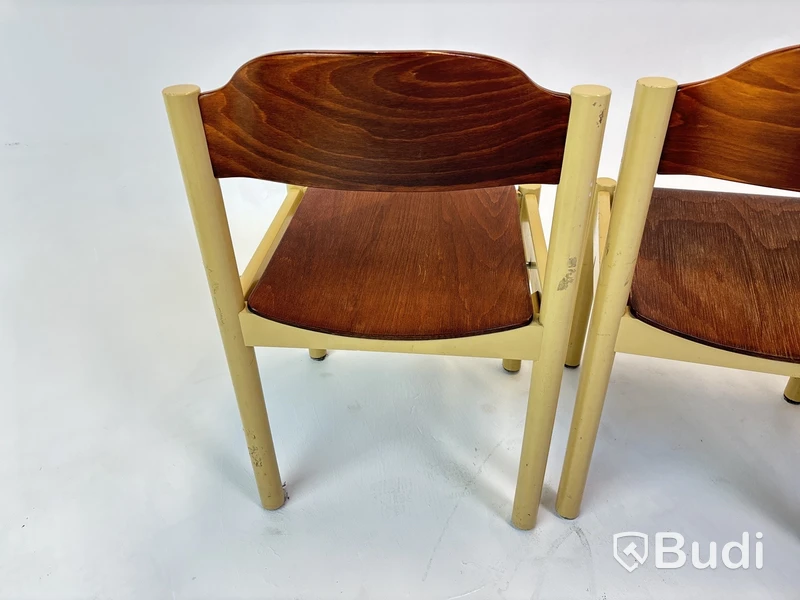 4 st. Designstolar i trä