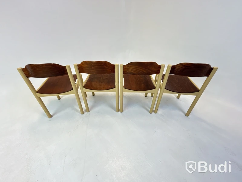 4 st. Designstolar i trä
