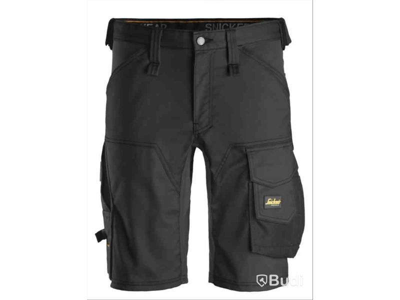 SHORTS SNICKERS, 6143 SVART, STRETCH AW, STL. 54