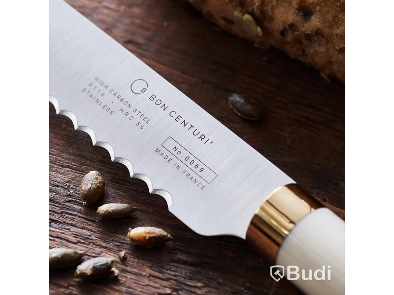 2 st. Brödkniv Bon Centuri Bread knife, 23 cm, Oyster white