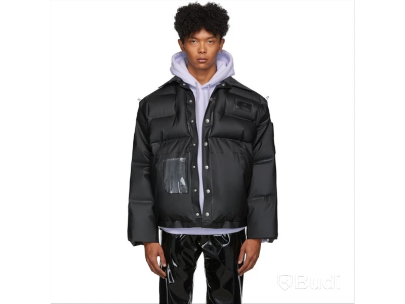 Jacka Eytys Unisex Zephyr Jacket uppblåsbar, svart, Onesize