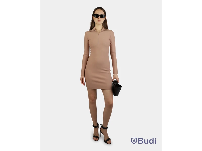 Klänning Alaia, Angie Knit Half Zip Dress, stl. 38