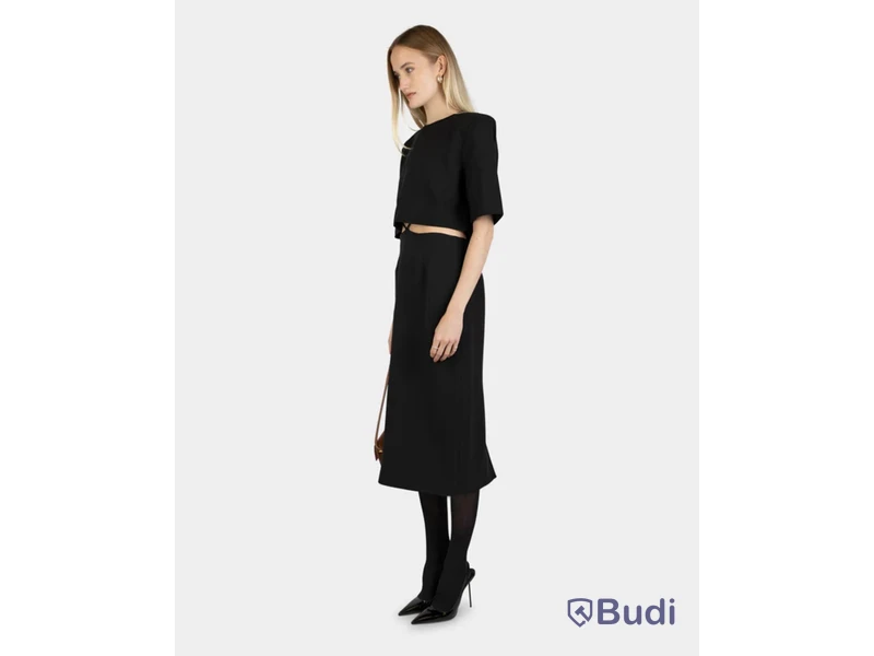 Top Nathalie Schuterman, Wool Fanny Top Black, stl. 36
