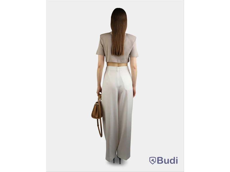 Cropped t-shirt Nathalie Schuterman, Fanny, beige, stl. XS