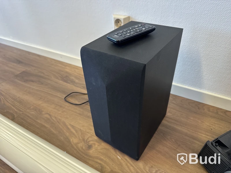 Projektor, duk samt ljudsystem