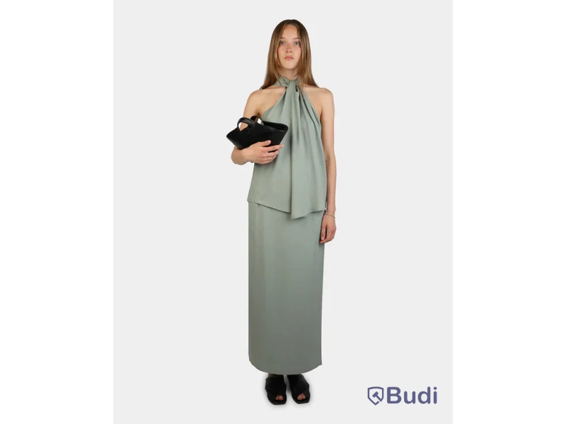 Kjol Nathalie Schuterman, Poem Draped skirt sage, stl. 38