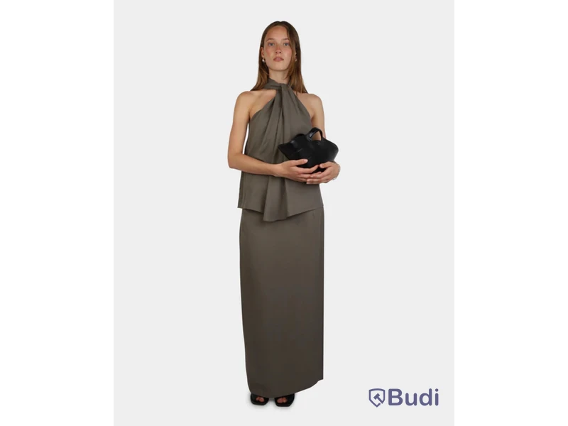 Kjol Nathalie Schuterman, Poem Draped Skirt Taupe, stl. 38