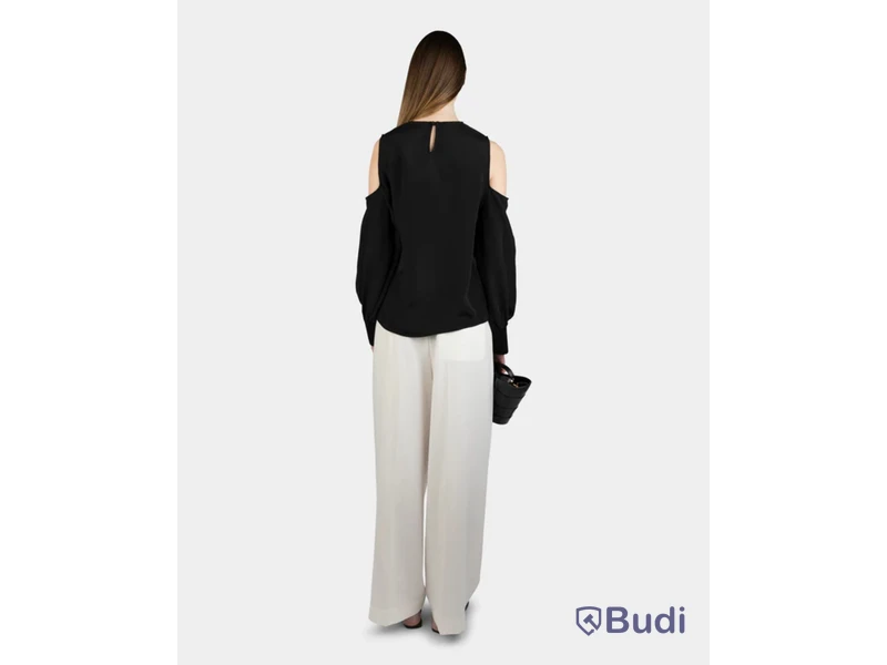 Top Nathalie Schuterman, Louisa silk top, svart, stl. 36