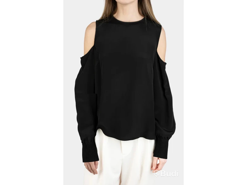 Top Nathalie Schuterman, Louisa silk top, svart, stl. 34