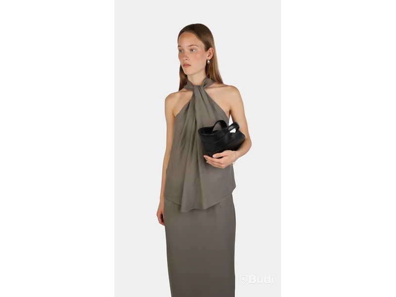 Top Nathalie Schuterman, Beate halterneck top taupe, stl. 40