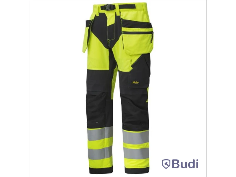 Arbetsbyxa SNICKERS WORKWEAR, 6932 FlexiWork, stl. 54, varsel/svart