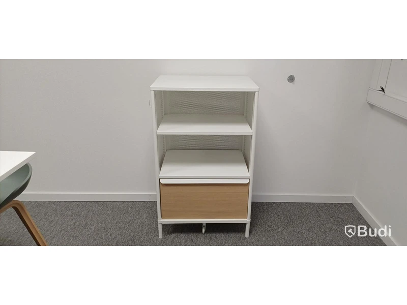 Förvaringsmöbel, vit med hylla och lådor - IKEA Bekant