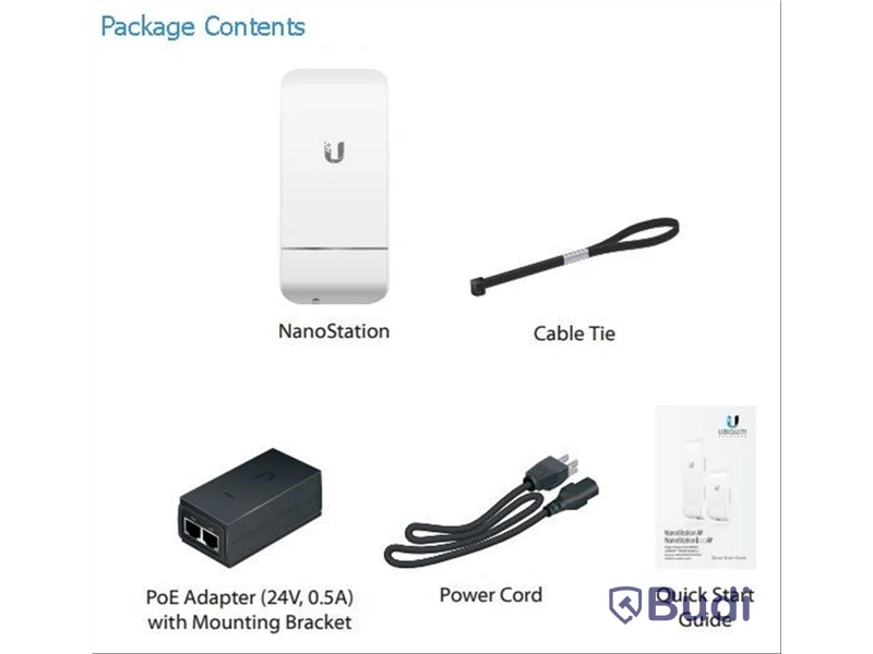3 st. Accesspunkter Ubiquiti NanoStation Loco M2 (PoE)