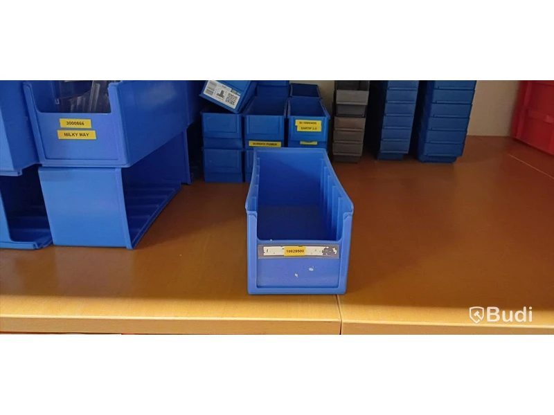 Förvaringslådor i  plast - blåda - medelstor - 30*12*12 cm - 120 st