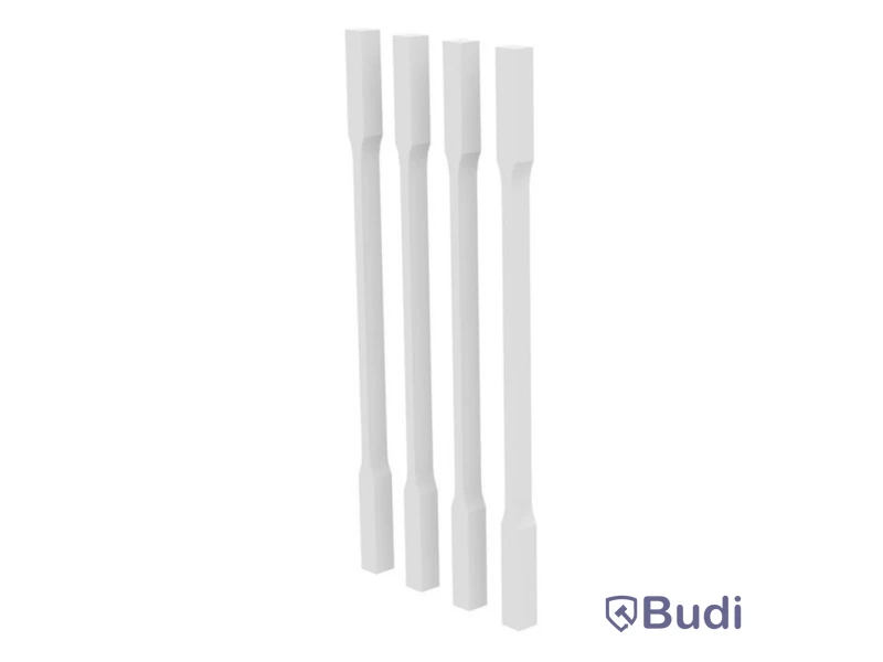 12 st.  Räckespelare Vit 41X41X1030 MM