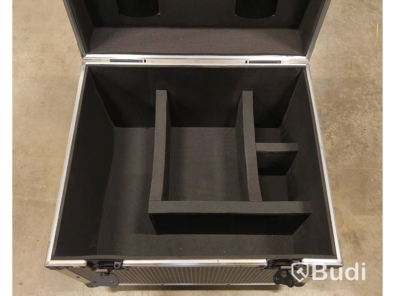 4 st, mindre case, 55x50x42cm, svart/silver.