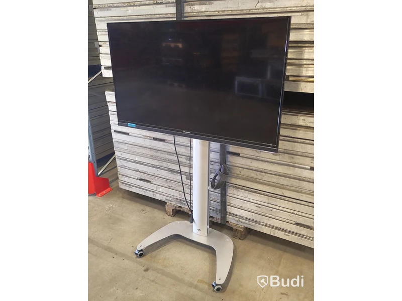 1 st Grundig TV på rullstativ.