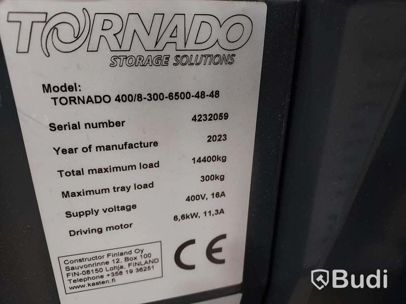 TORNADO hissautomat modell 40/8–300 " Paternosterverk " 22/23