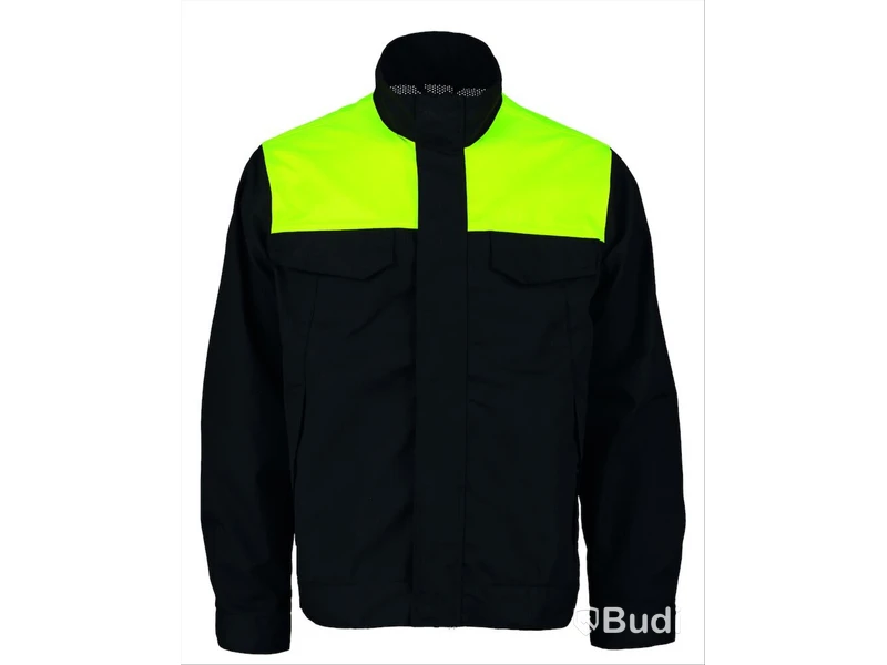 REFECTIVE JACKA GESTO, SVART/GUL, STL. XL