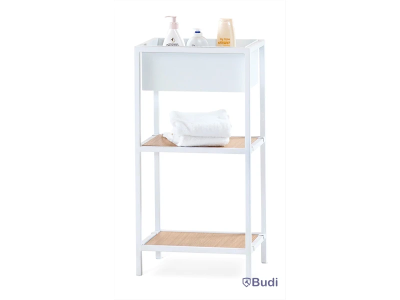 59 st. hylla, Steel, 29x39 cm, höjd 76 cm, svart metall, utan hyllplan
