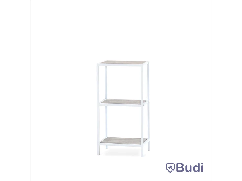 59 st. hylla, Steel, 29x39 cm, höjd 76 cm, svart metall, utan hyllplan
