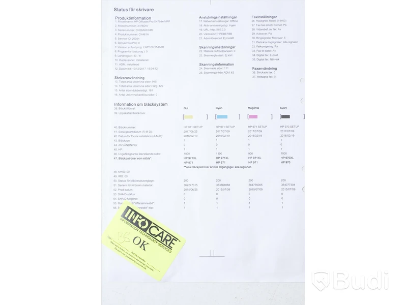 Skrivare – HP OfficeJet Pro X476dw MFP