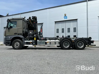 Kranväxlare Mercedes-Benz Arocs 2653 6x6 -2021 | Tandemdrift och hydrodrive  | Hiab 302 X-Hipro E-6 | ULT18SL51