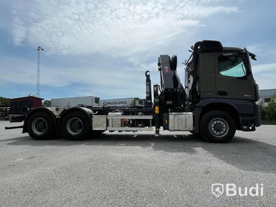Kranväxlare Mercedes-Benz Arocs 2653 6x6 -2021 | Tandemdrift och hydrodrive  | Hiab 302 X-Hipro E-6 | ULT18SL51
